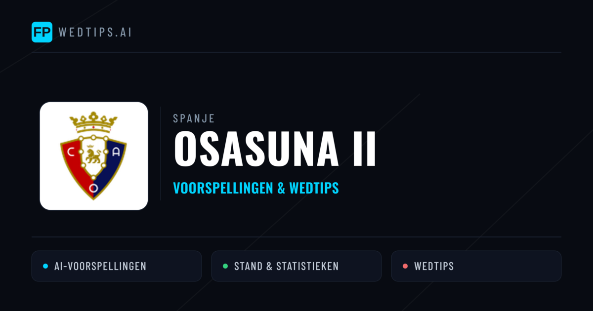 Osasuna II voorspellingen & statistieken
