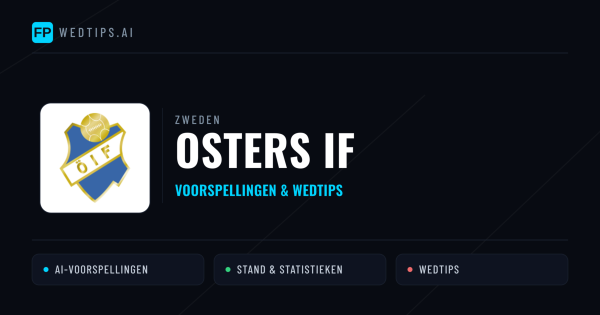 Osters IF voorspellingen & statistieken