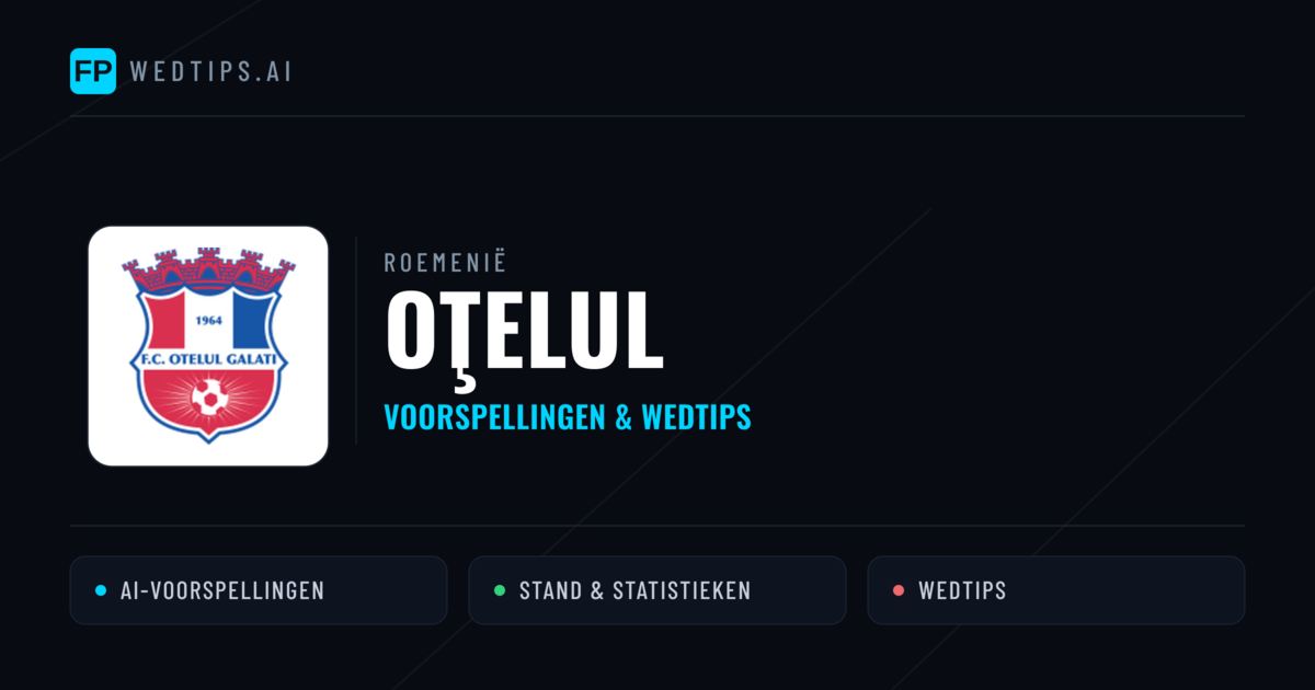 Oţelul voorspellingen & statistieken