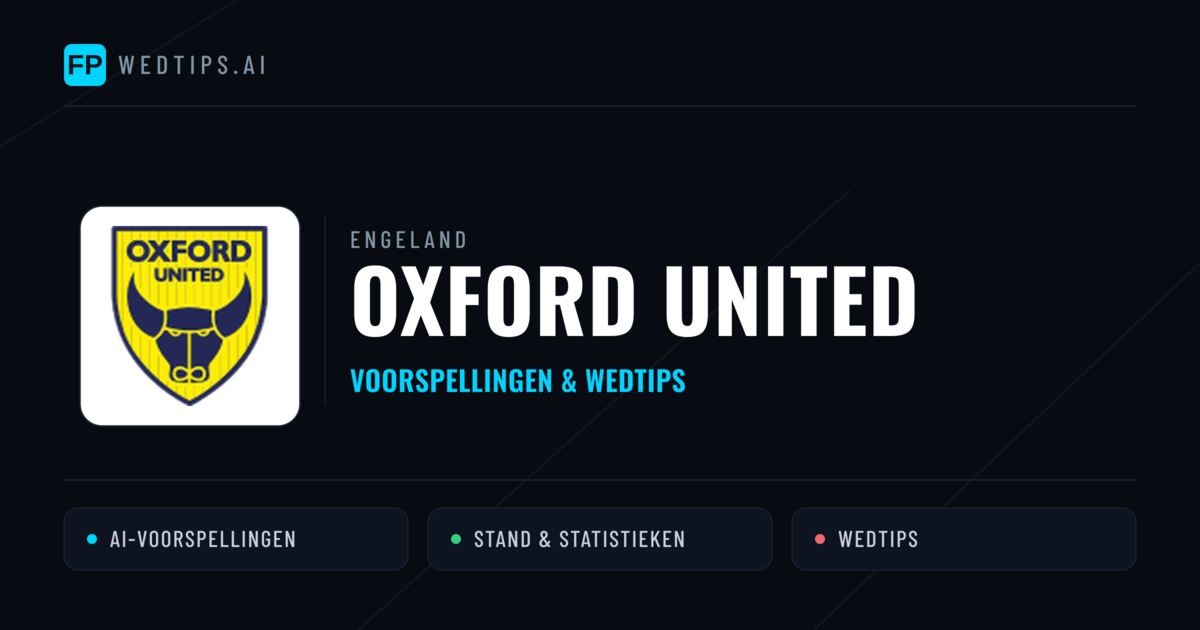 Oxford United voorspellingen & statistieken