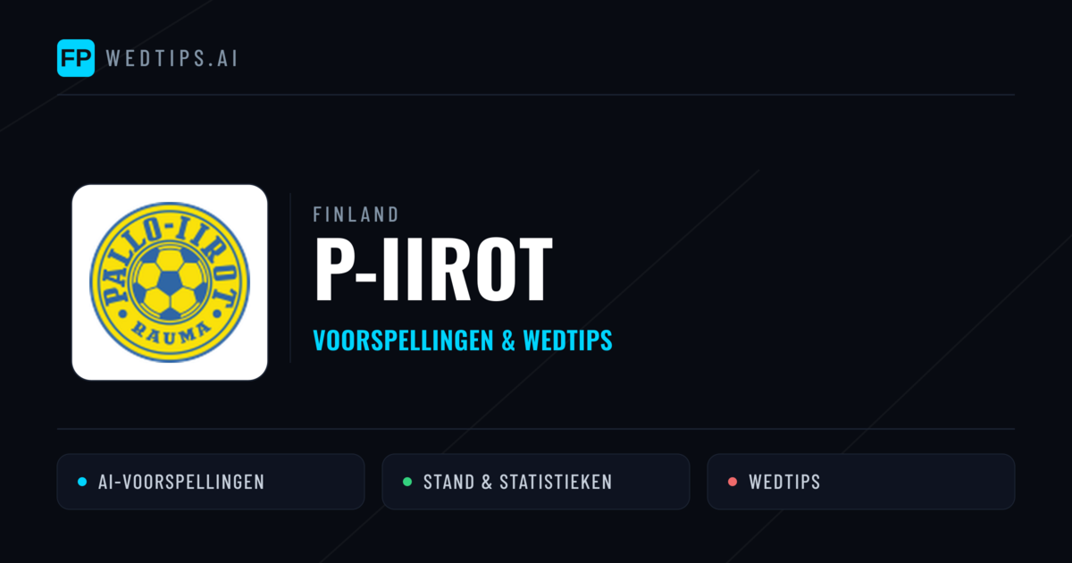 P-Iirot voorspellingen & statistieken