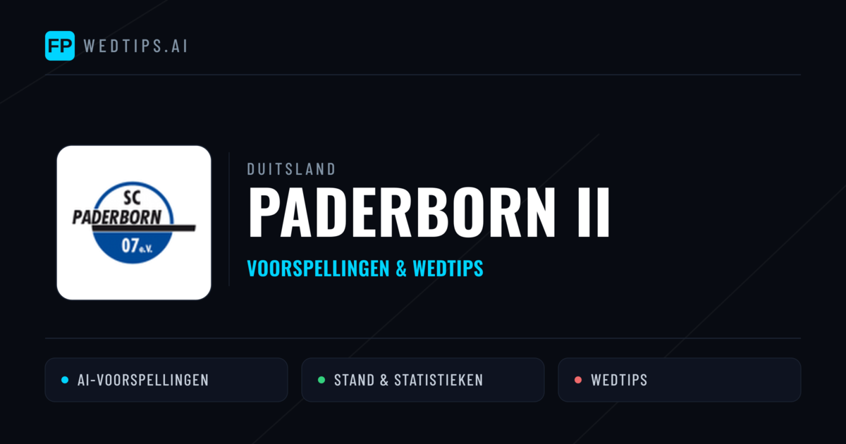 Paderborn II voorspellingen & statistieken