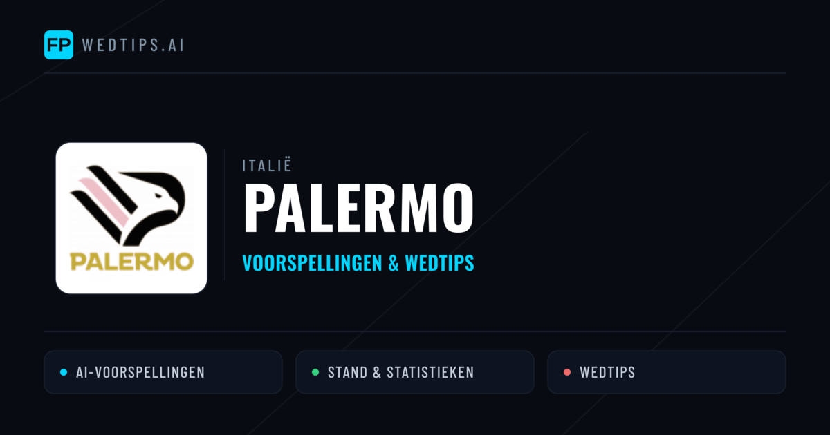 Palermo voorspellingen & statistieken