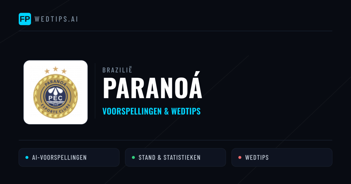 Paranoá voorspellingen & statistieken