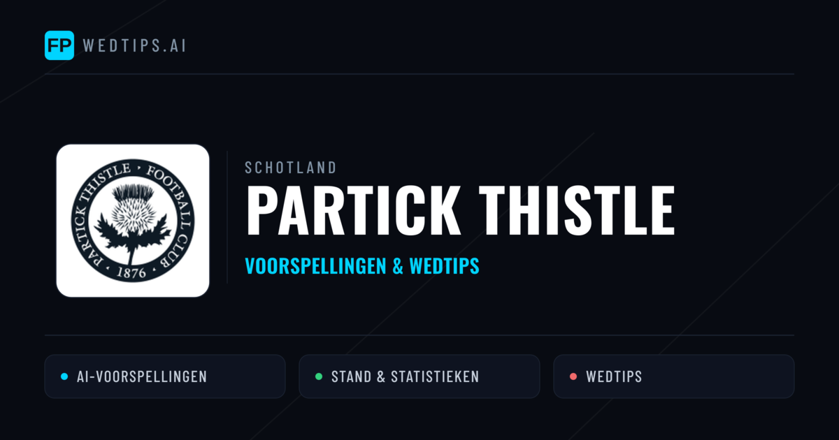 Partick Thistle voorspellingen & statistieken