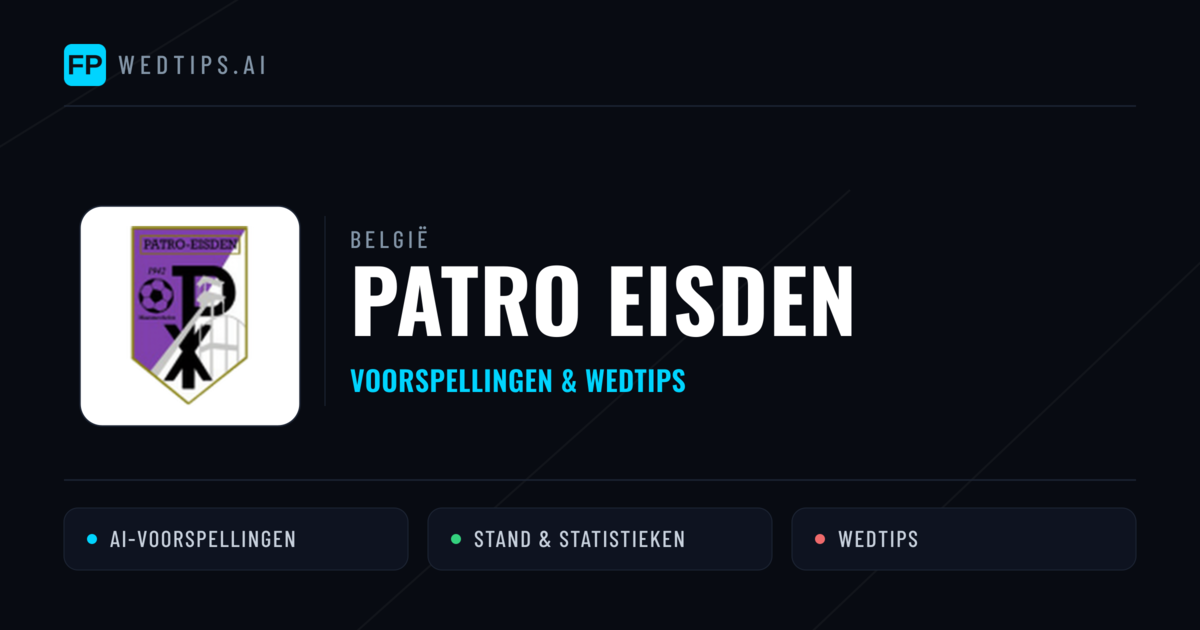 Patro Eisden voorspellingen & statistieken