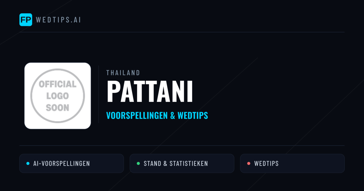 Pattani voorspellingen & statistieken