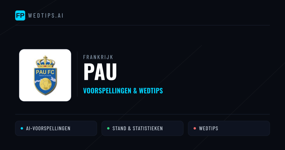 PAU voorspellingen & statistieken