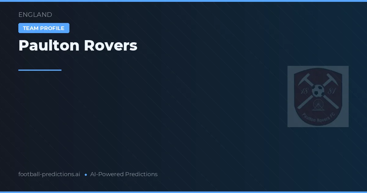 Paulton Rovers voorspellingen & statistieken