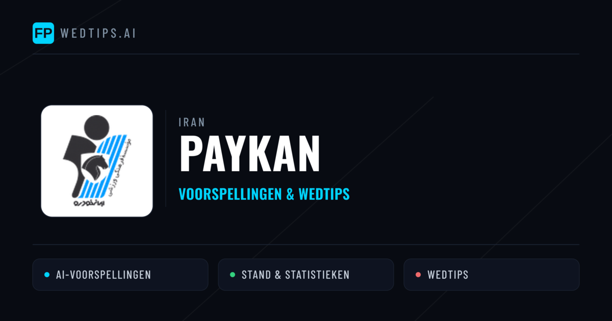 Paykan voorspellingen & statistieken