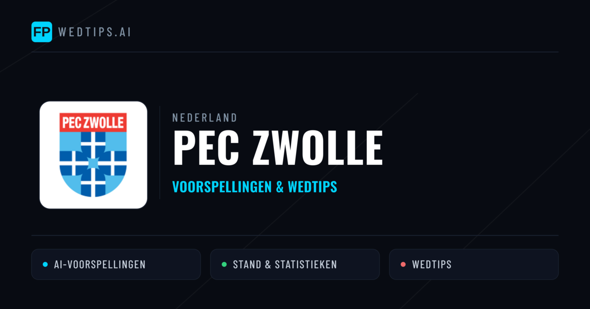 PEC Zwolle voorspellingen & statistieken