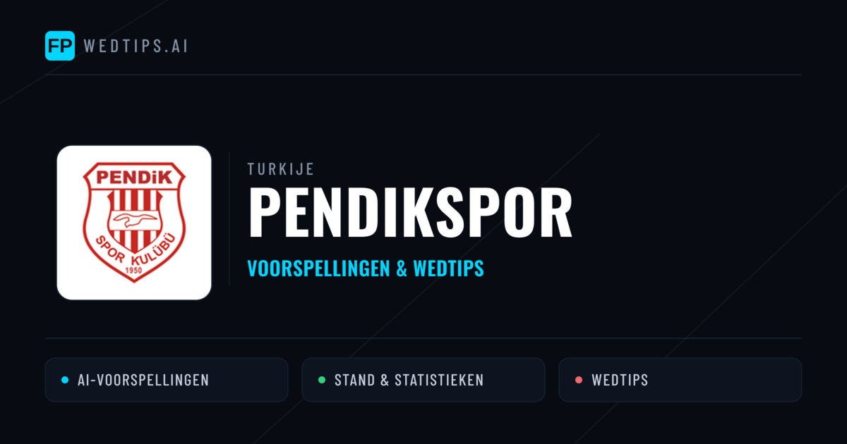 Pendikspor voorspellingen & statistieken