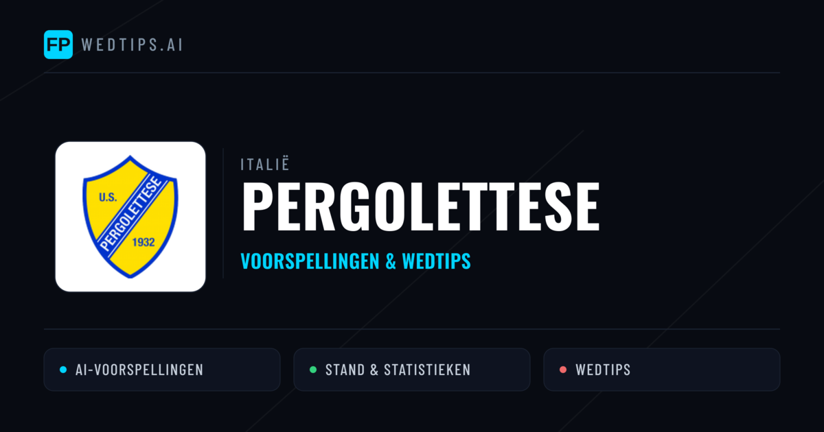 Pergolettese voorspellingen & statistieken