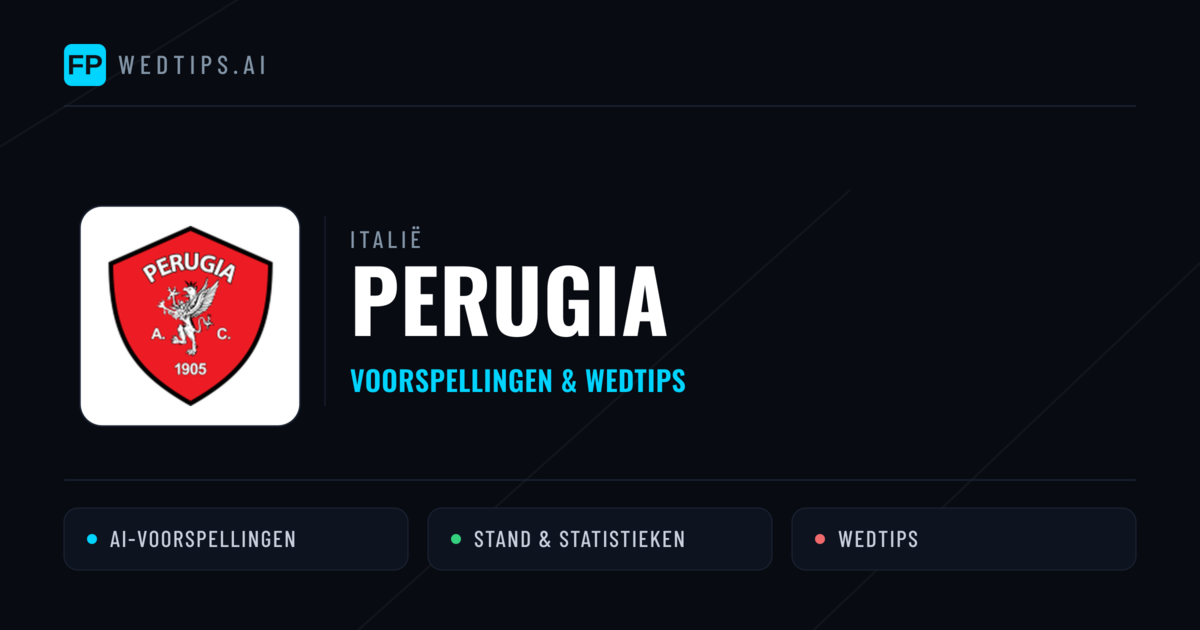 Perugia voorspellingen & statistieken