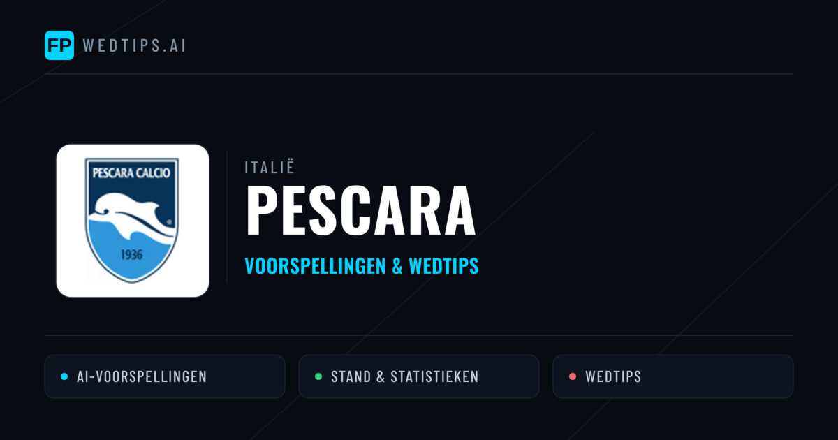 Pescara voorspellingen & statistieken
