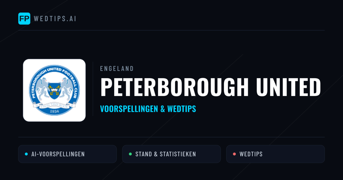 Peterborough United voorspellingen & statistieken