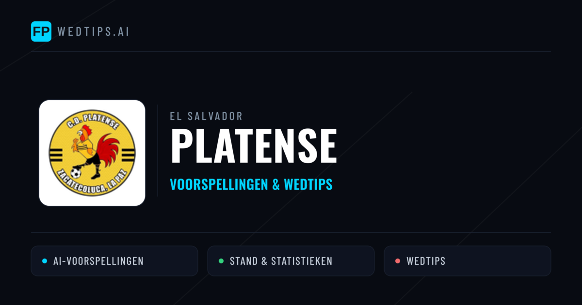Platense voorspellingen & statistieken