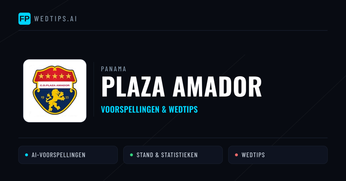 Plaza Amador voorspellingen & statistieken