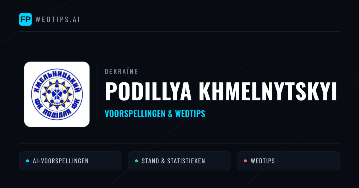 Podillya Khmelnytskyi voorspellingen & statistieken