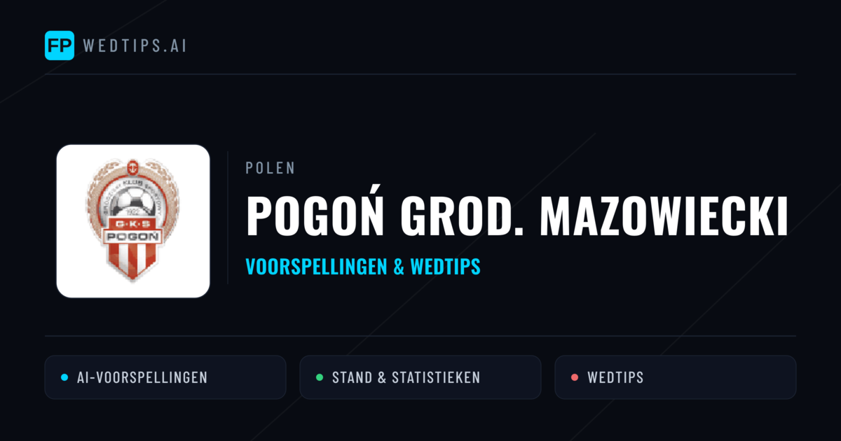 Pogoń Grod. Mazowiecki voorspellingen & statistieken