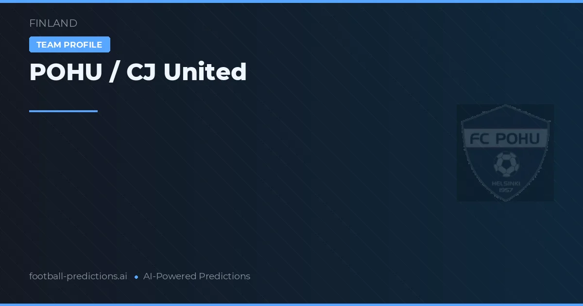 POHU / CJ United voorspellingen & statistieken