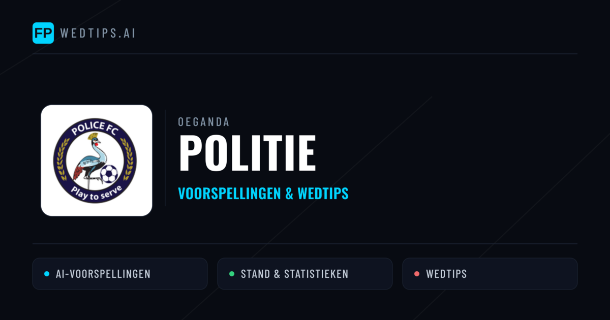 Politie voorspellingen & statistieken