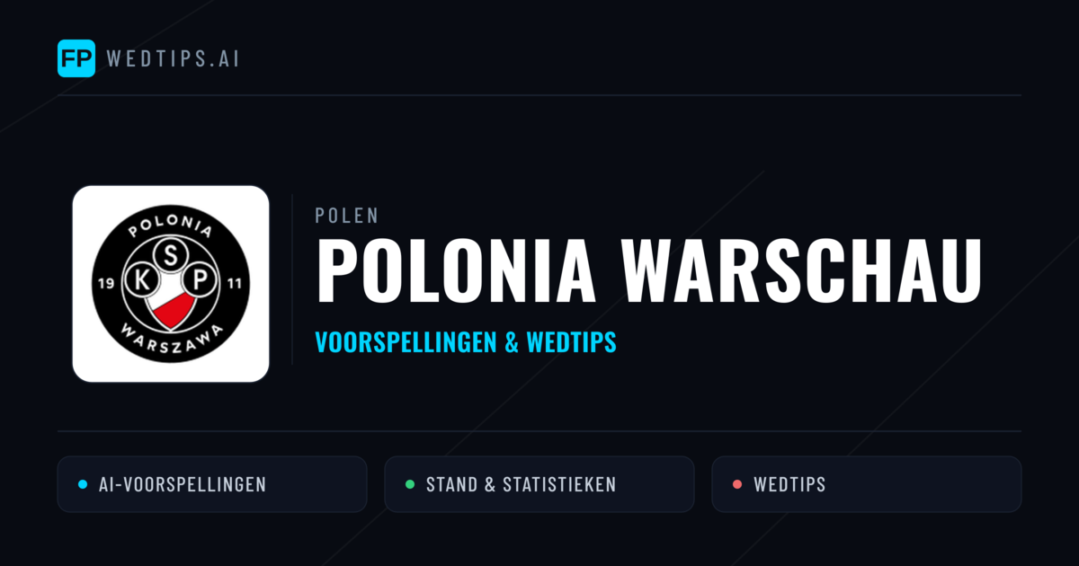 Polonia Warschau voorspellingen & statistieken