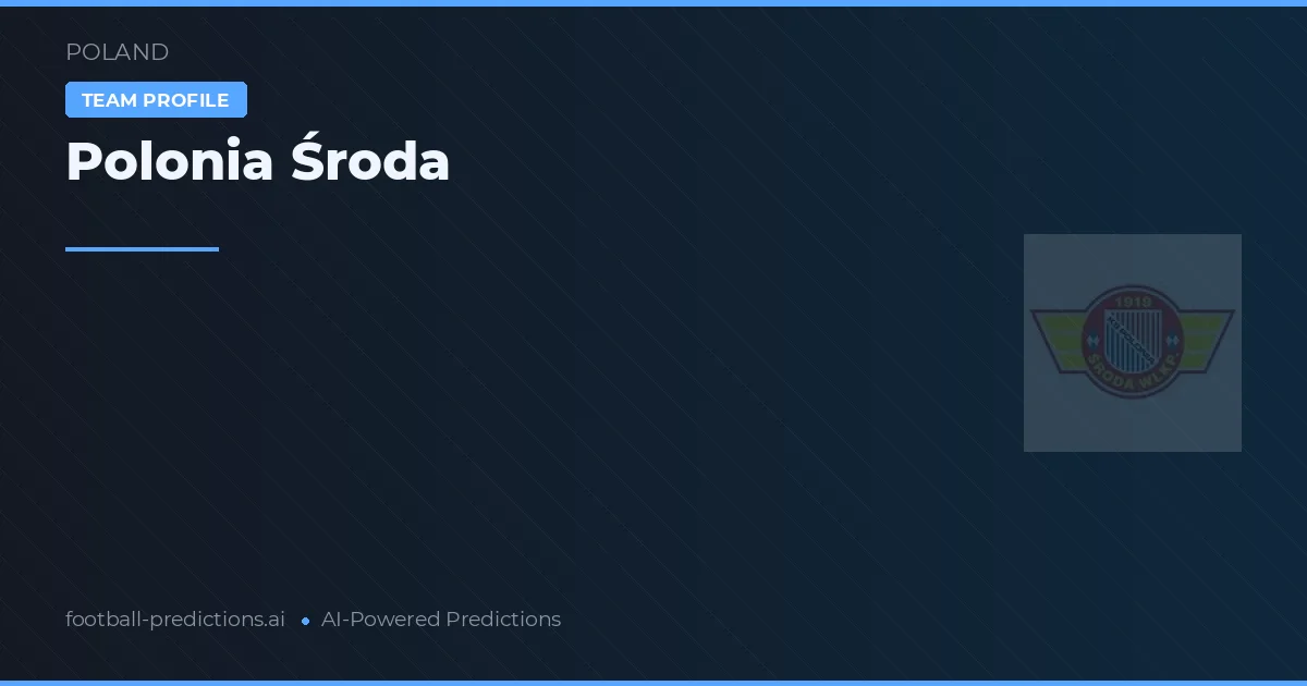 Polonia Środa voorspellingen & statistieken