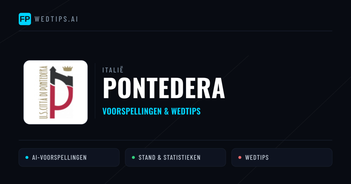 Pontedera voorspellingen & statistieken