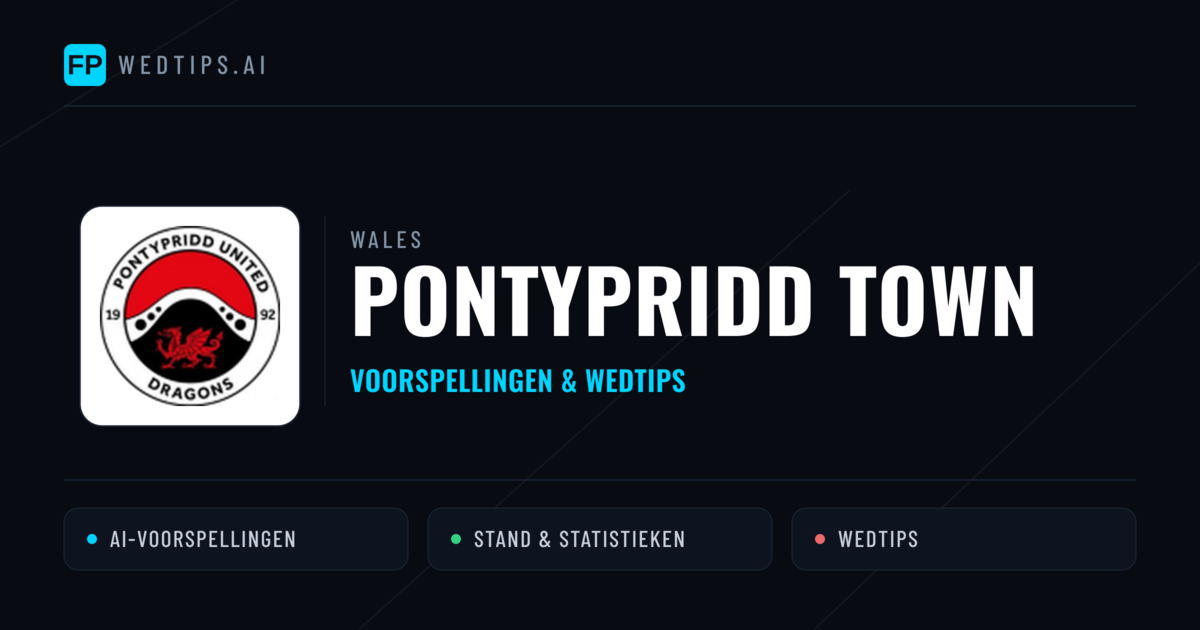 Pontypridd Town voorspellingen & statistieken