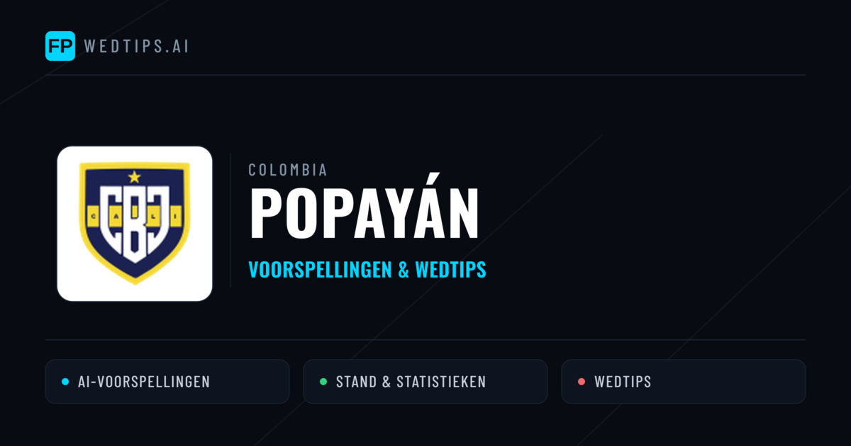 Popayán voorspellingen & statistieken