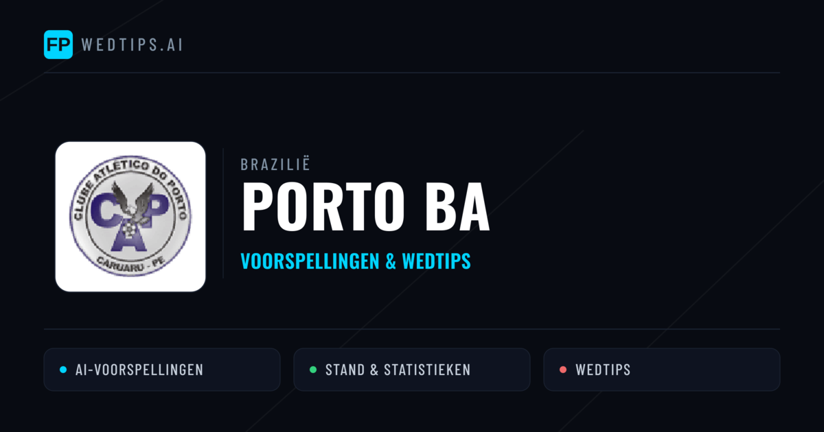 Porto BA voorspellingen & statistieken