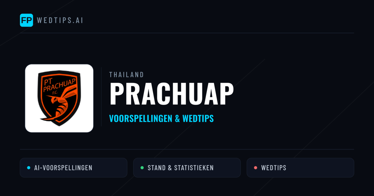 Prachuap voorspellingen & statistieken