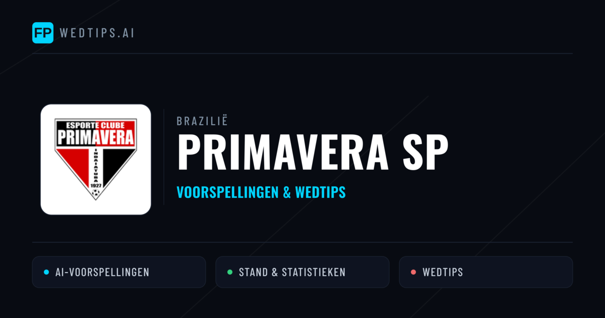Primavera SP voorspellingen & statistieken