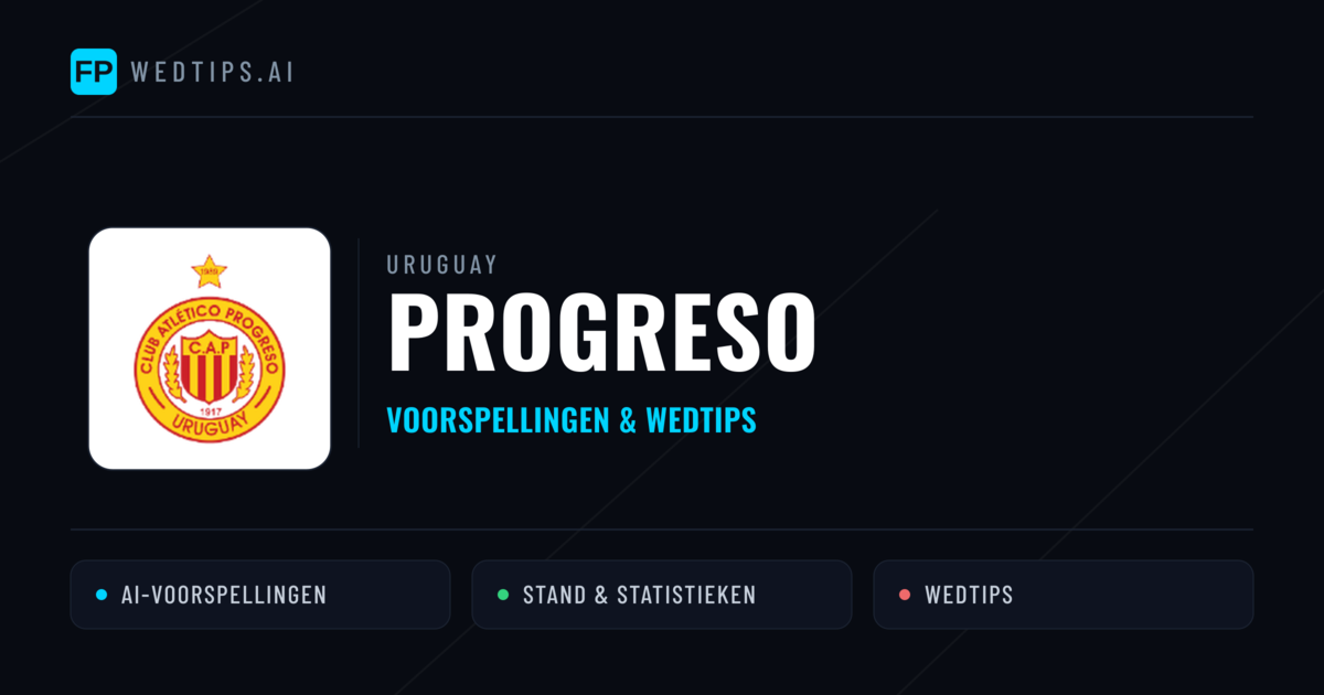 Progreso voorspellingen & statistieken