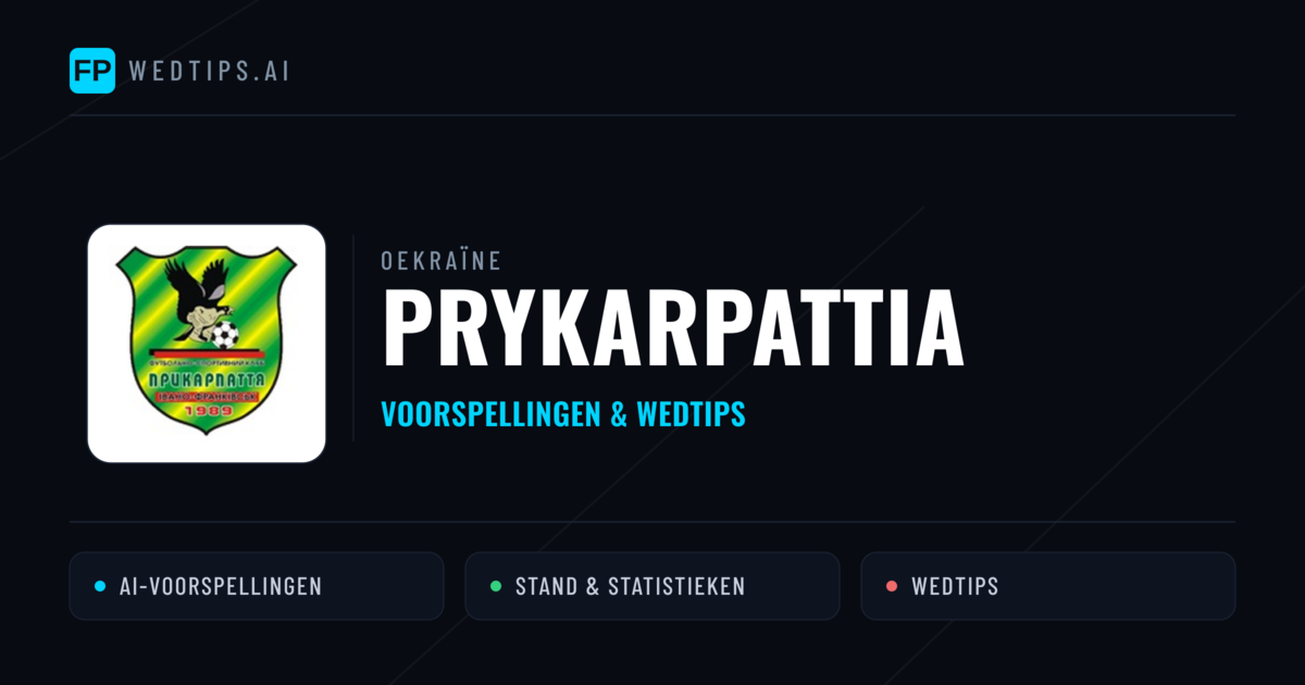 Prykarpattia voorspellingen & statistieken