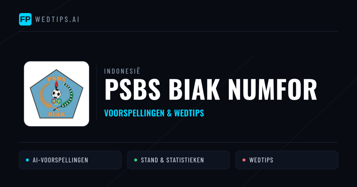 PSBS Biak Numfor voorspellingen & statistieken