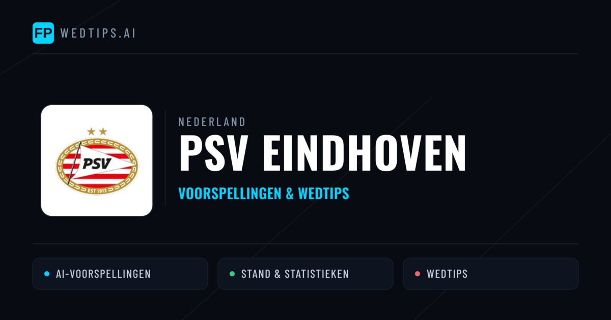 PSV Eindhoven voorspellingen & statistieken
