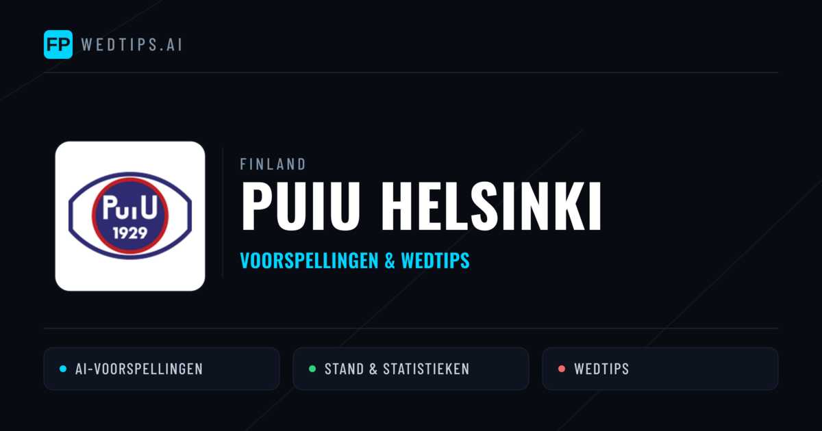 PuiU Helsinki voorspellingen & statistieken