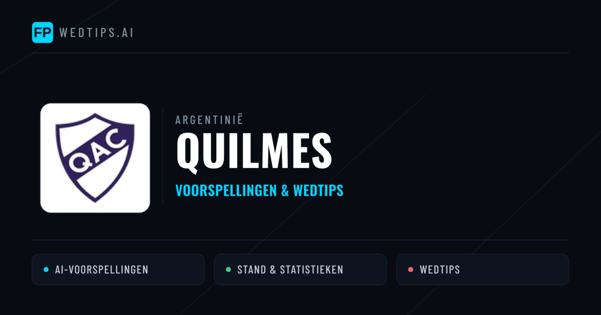 Quilmes voorspellingen & statistieken