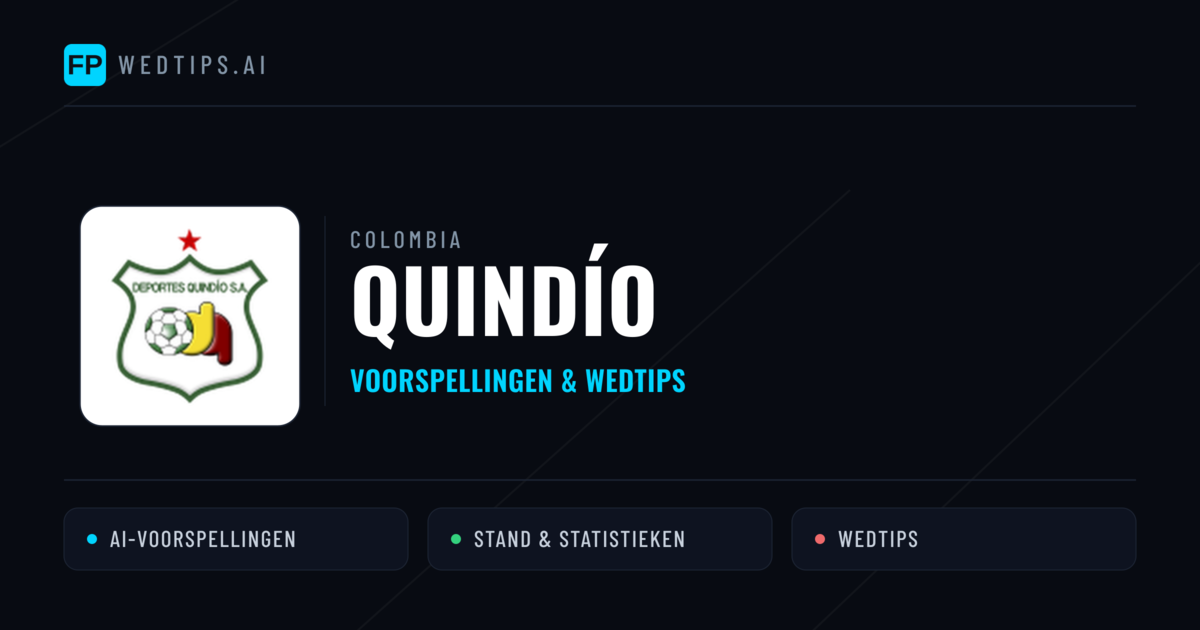 Quindío voorspellingen & statistieken