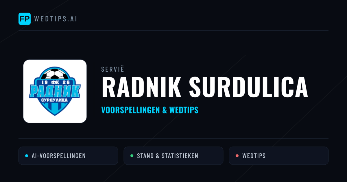 Radnik Surdulica voorspellingen & statistieken