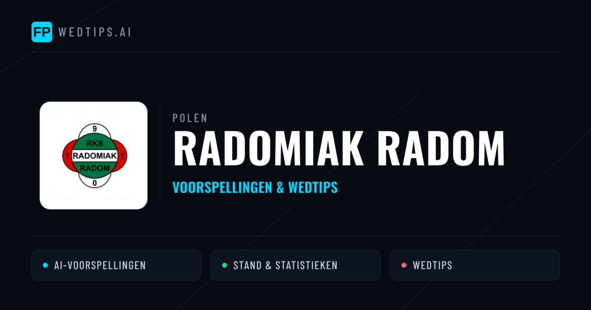 Radomiak Radom voorspellingen & statistieken