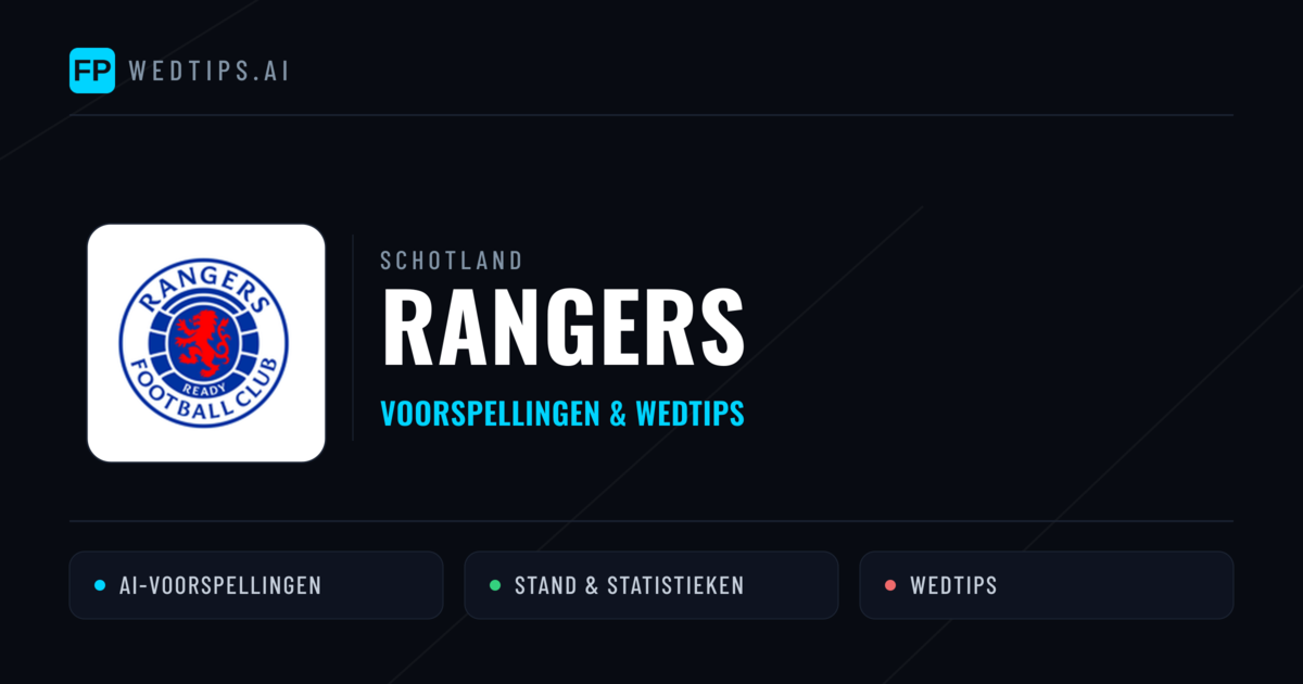 Rangers voorspellingen & statistieken