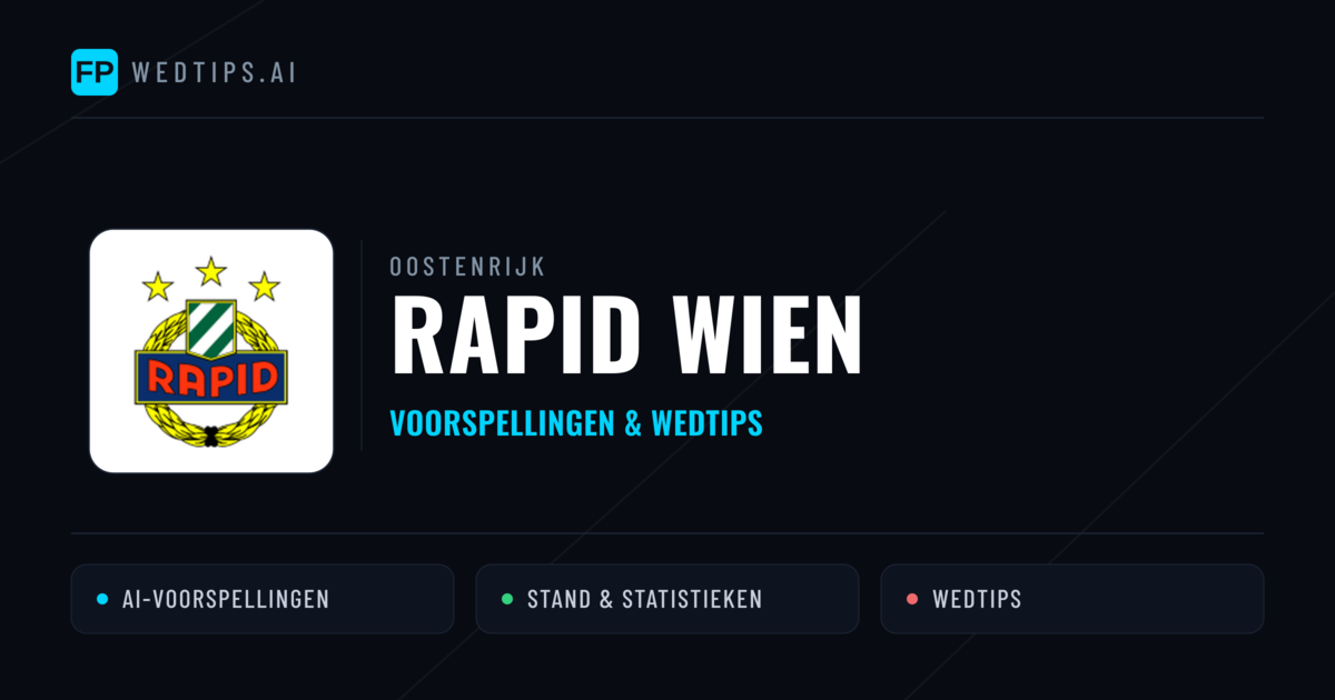 Rapid Wien voorspellingen & statistieken