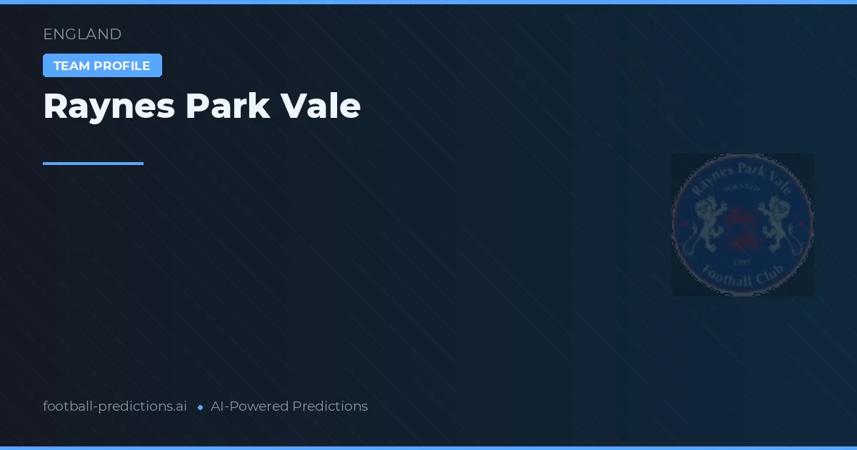 Raynes Park Vale voorspellingen & statistieken