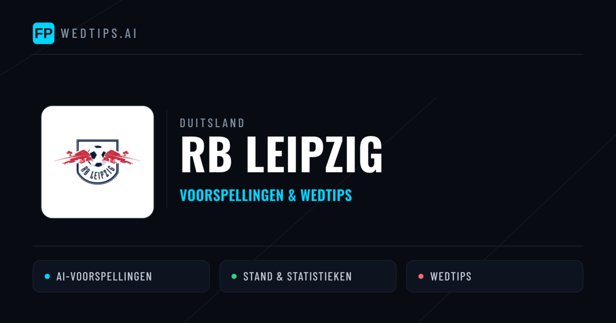 RB Leipzig voorspellingen & statistieken