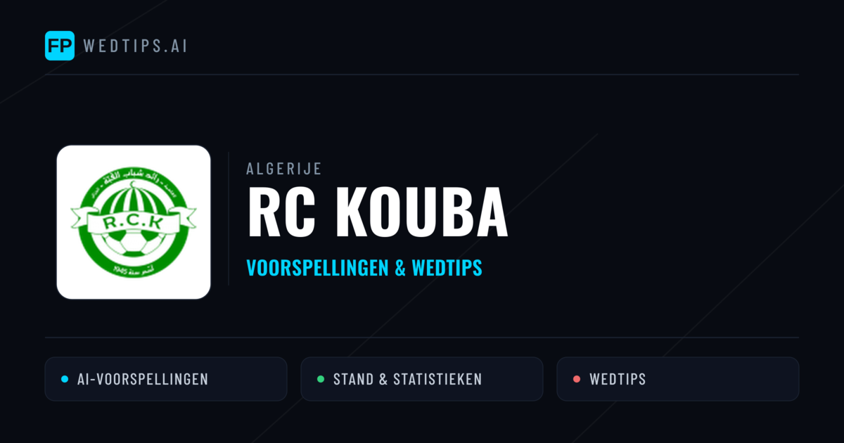 RC Kouba voorspellingen & statistieken