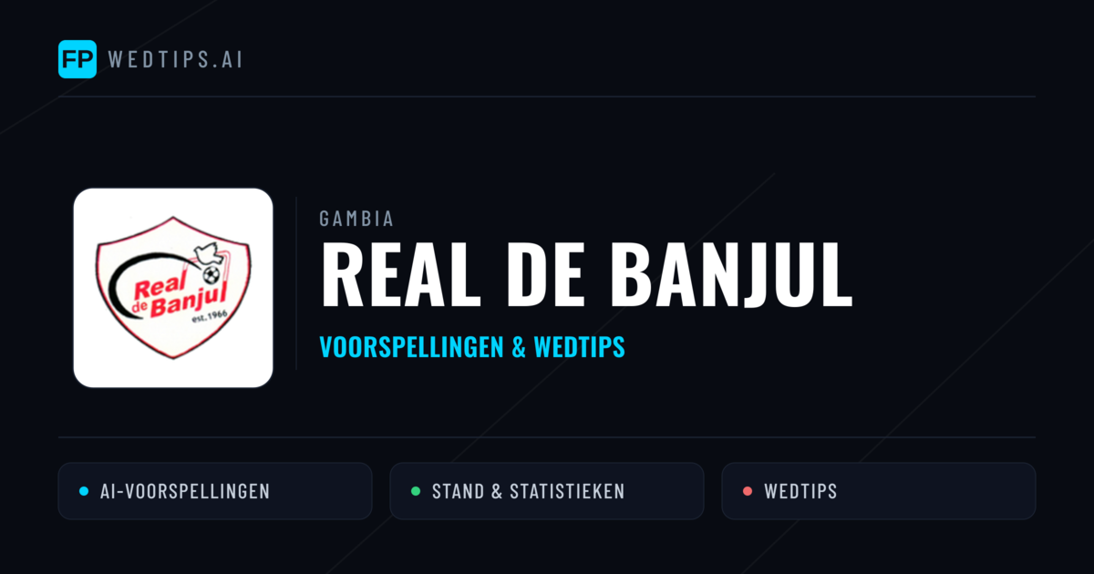 Real de Banjul voorspellingen & statistieken