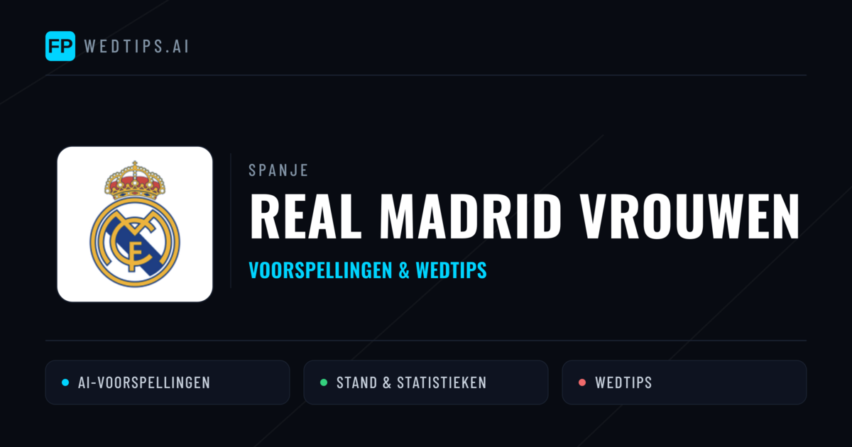 Real Madrid Vrouwen voorspellingen & statistieken